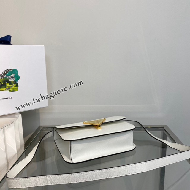 Prada專櫃新款空姐包 1BD320 普拉達十字紋牛皮單肩斜挎女包 csp1114